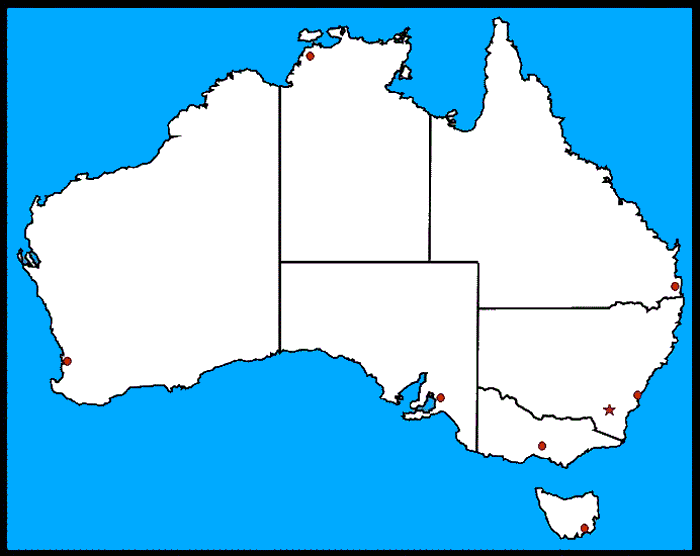 A map of Australia
