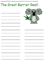 Australia word mine