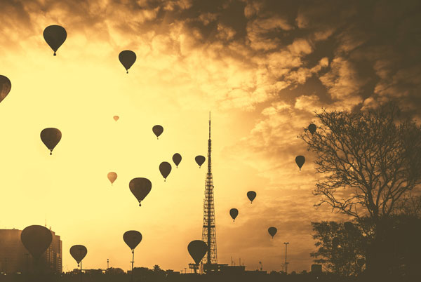 Balloons over Brasilia