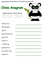 China anagram