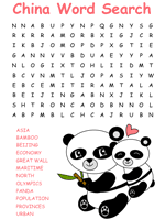 China wordsearch