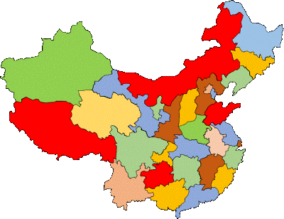 A map of China