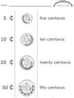 money worksheet