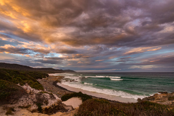 A beach in Tasmania