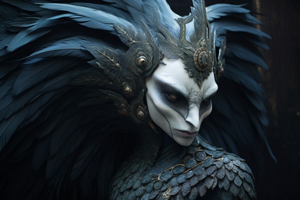 Greek harpy or siren