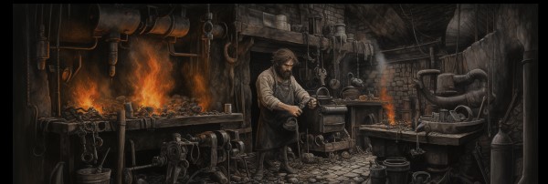 Hephaestus, Greek god of blacksmithing