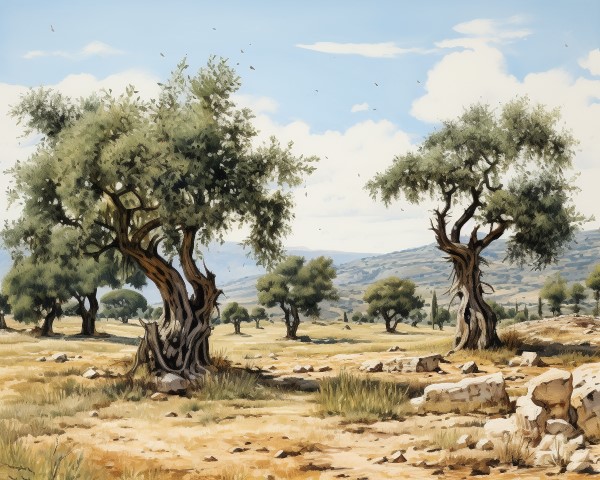 olive trees