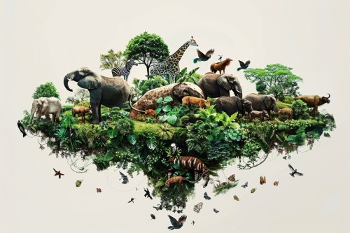 artwork of an ecosystem