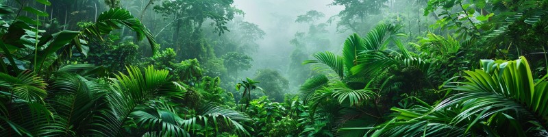 photo of a variety of plants in the rainforest
