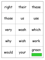 Grade Two Dolch Words - Set 3 Color