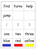 preschool dolch list flashcards