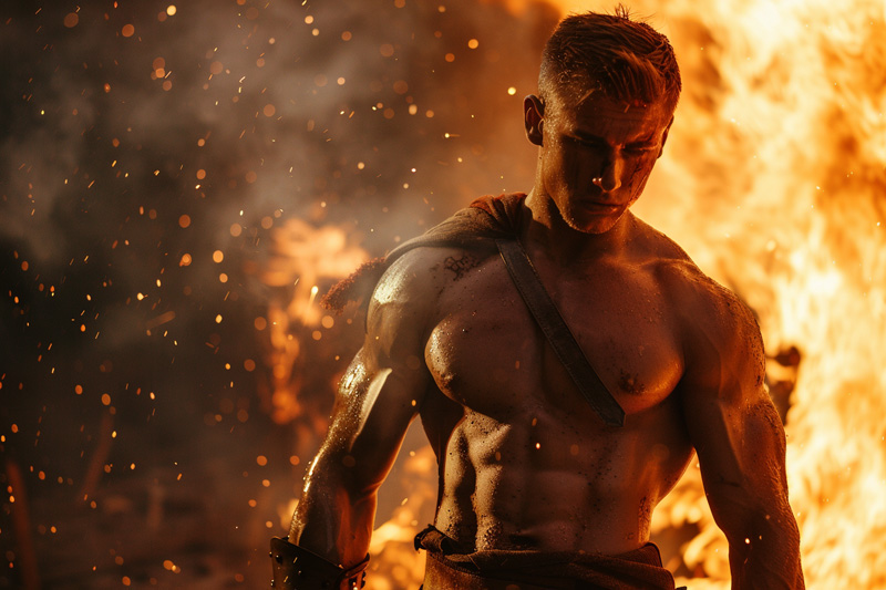 digital art of Ares, Greek god of war