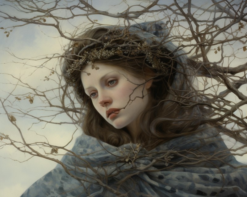 digital art of Demeter, Goddess of the Harvest