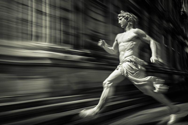 digital art of Hermes, God of Trade and Communication