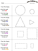 shapes recognition practice worksheet