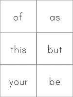 Fry Words grade one flashcards