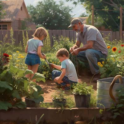 gardening as a family