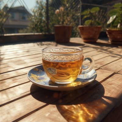 cup of herbal tea