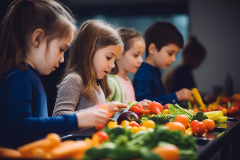 eating vegetables