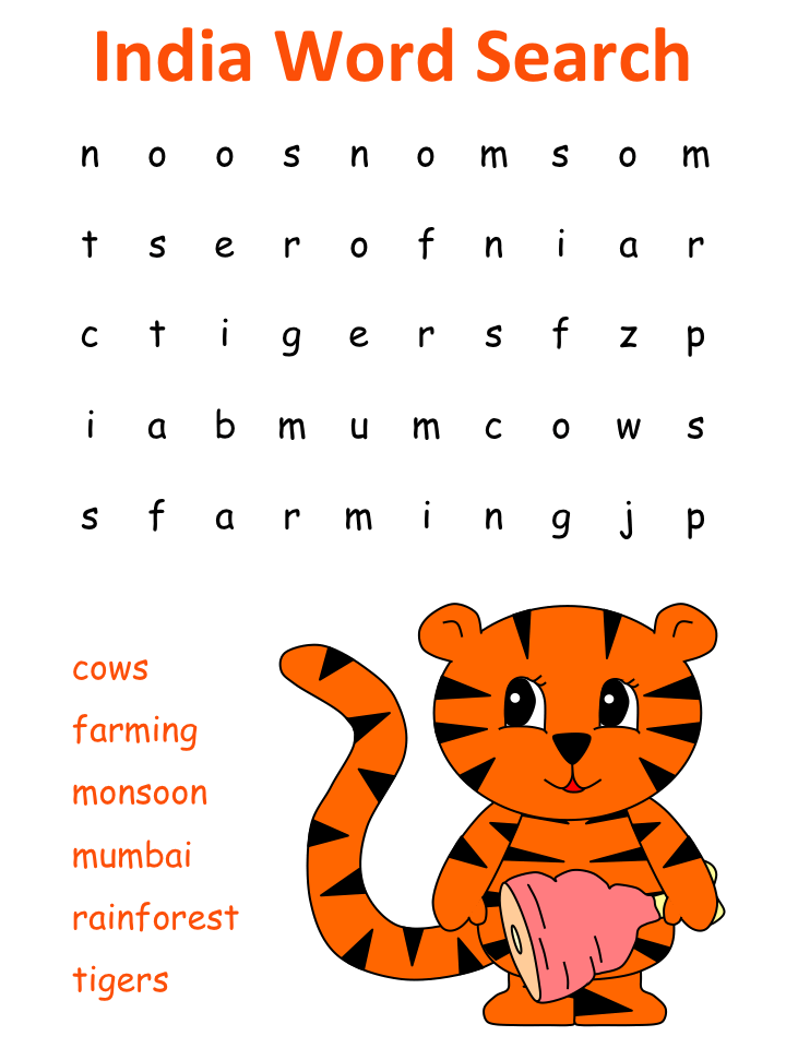 India word search