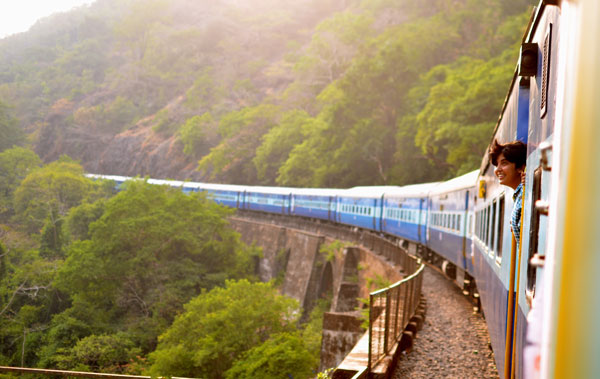 Train on Landscape