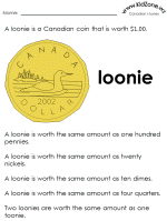 money worksheet