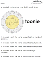 money worksheet