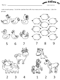 preschool math counting worksheet