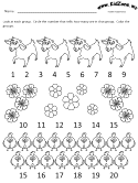 preschool math counting worksheet