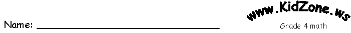 Math Worksheet