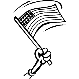 USA (Fourth of July) themed math worksheets.
