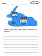 hippopotamus writing prompt
