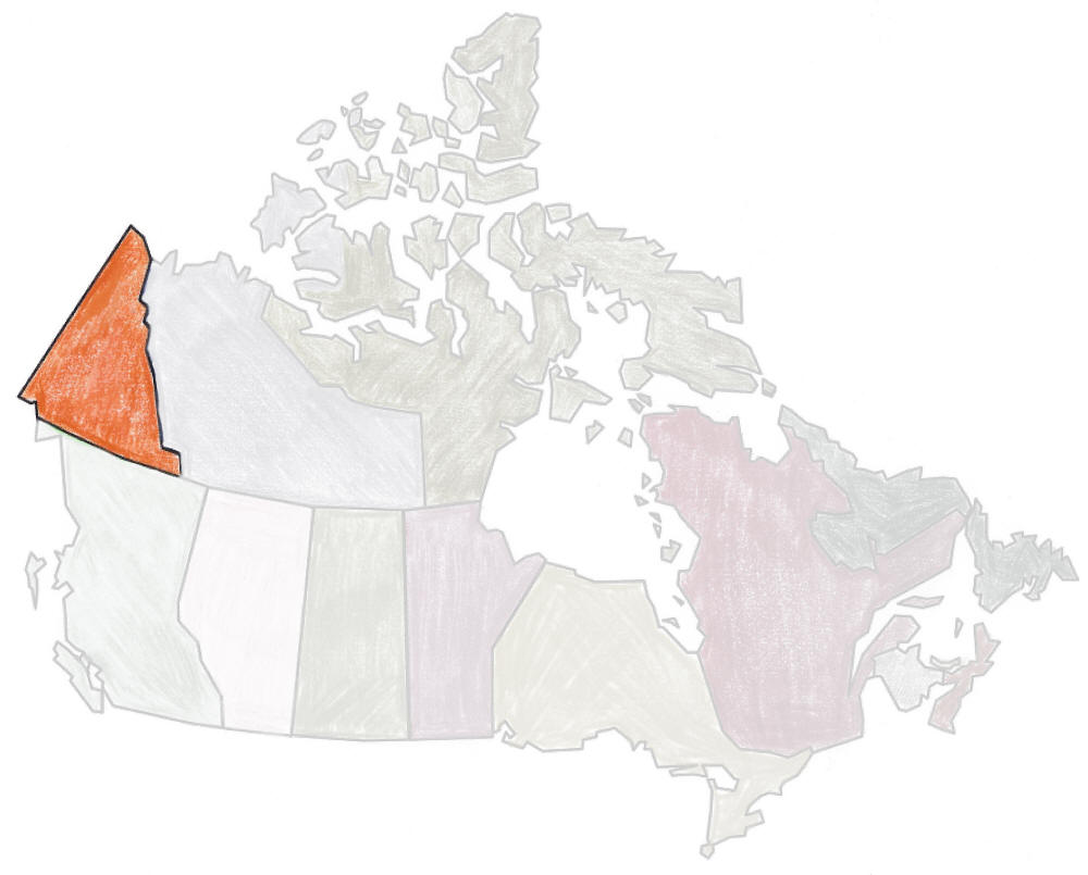 map of Canada - Yukon