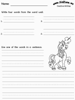 Creative Writing Worksheets
