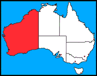 Carte d'Australie-Occidentale