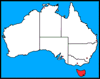 Carte de Tasmanie