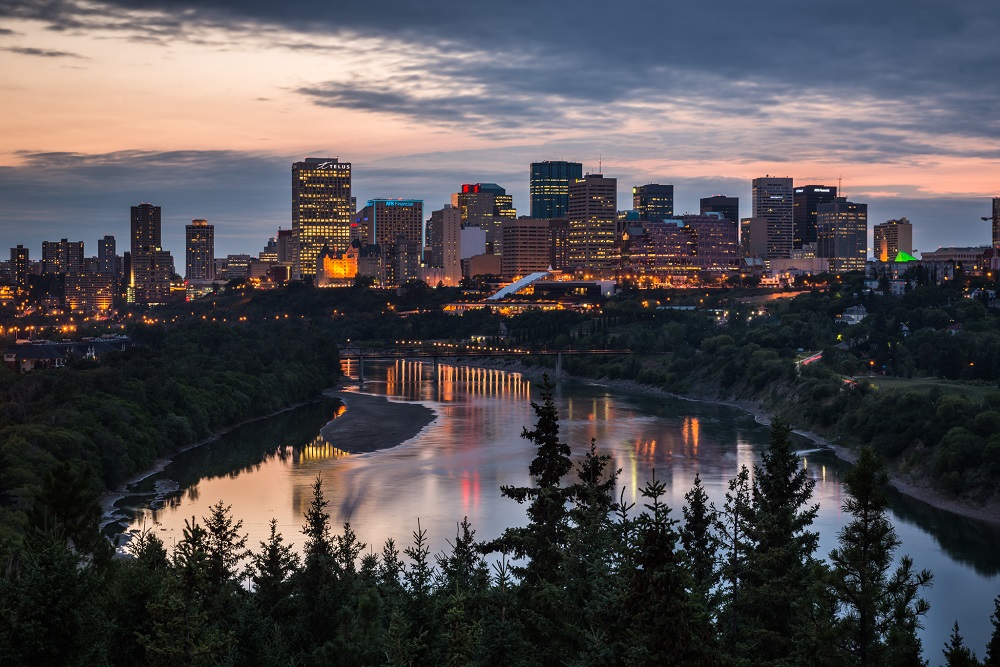 Edmonton et sa rivière