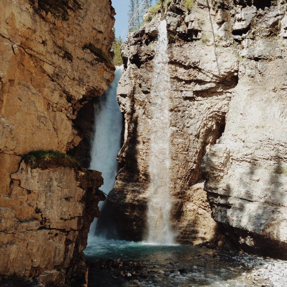 Cascades du Canyon Johnston à Banff