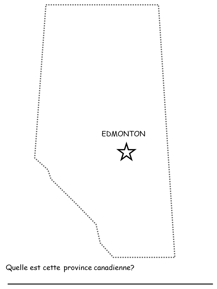 Carte de l'Alberta - Province