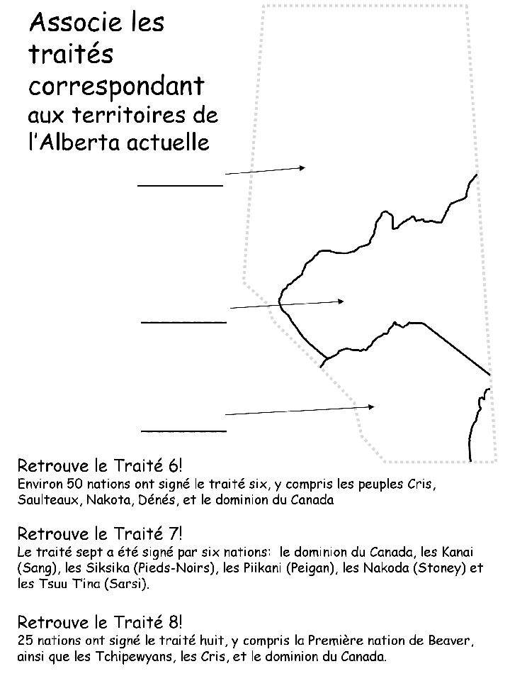 Carte de l'Alberta - Traités de Label