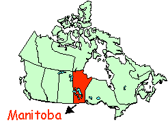 carte du Manitoba