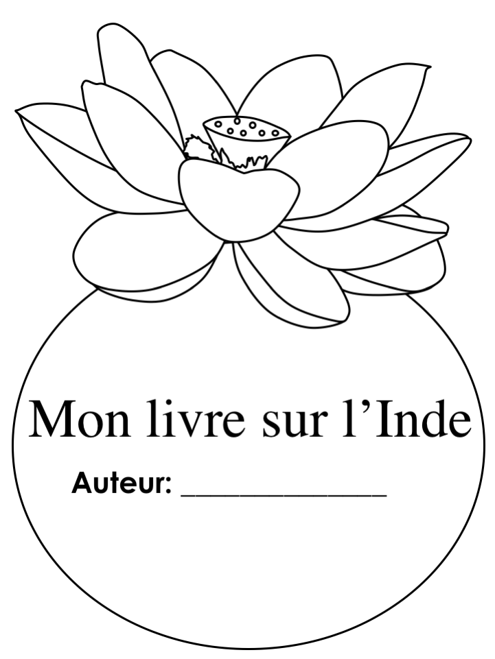 Activité: Mon Livre de L'Inde