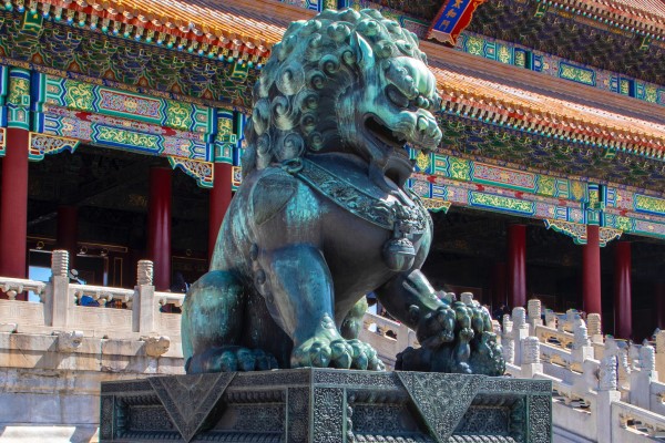 Lion Statue Forbidden City