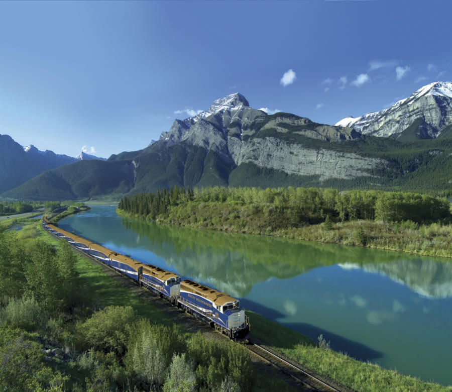 train through the Rockies