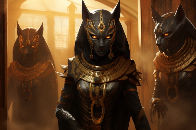 artwork of bastet's temple